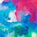 Rainbow Watercolor Abstract Paintings