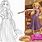 Rapunzel Christmas Coloring Pages