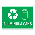 Recycle Trash Can Sign