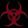 Red Biohazard Symbol