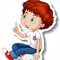 Red Hair Cartoon Boy