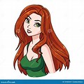 Red Hair Girl Cartoon