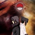 Red Itachi Dual Monitor Wallpaper