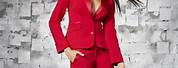 Red Party Suit Women