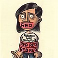 Red Tagging Editorial Cartooning