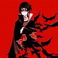 Red Wallpaper Aesthetic PC Itachi