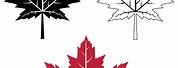 Red White Maple Leaf Icon