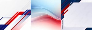 Red White and Blue Abstract Background A4 Size