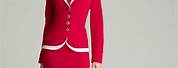 Red Women's Dress Suit