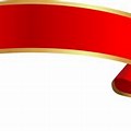 Red and Gold Banner Ribbon PNG