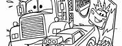 Rell Coloring Pages of Trucks and Cars