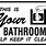 Restroom Clean Sign