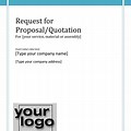 Request for Proposal Template Word Document