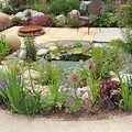 Rock Garden with Bird Pond