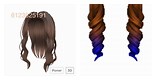 Roblox Brown Ombre Straight Extensions