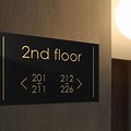 Room Signage with Picture Interior Design