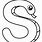 S for Snake Coloring Page