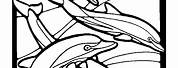 Stained Glass Patterns Sea Life Coloring Pages