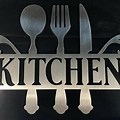 Stainless Steel Kitchen Wall Art