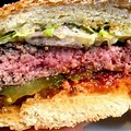 Steak Burger Cross Section