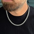 Sterling Silver Rope Chain Necklace