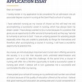 Student Application Essay