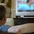 Subjective Shot of a Person Watching TV