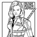 Superhero Coloring Pages Black Widow