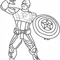 Superhero Coloring Pages Captain America