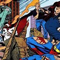 Superman Death with Marvel Hero's