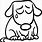 Sad Puppy Coloring Pages