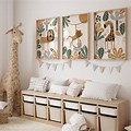 Safari Green Nursery Prints