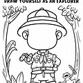 Safari People Coloring Page