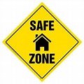 Safe Zone Sign Fire