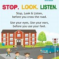 Safety Instruction for Crossing Road