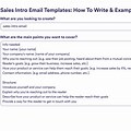 Sales Introduction Email Example