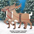 Santa Sleigh and Reindeer Pattern