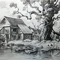 Scenery Drawing Pencil Shading