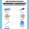 School Morning Routine Chart