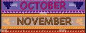 September October November December Clip Art