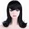 Short Black Cosplay Wig