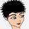 Short Dark Hair Cartoon