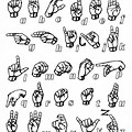 Sign Language Coloring Pages Printable