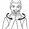 Sign Language Clip Art Black and White