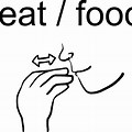 Sign Language Clip Art Words Eat