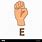 Sign Language E Clip Art