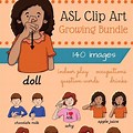 Sign Language Kids Clip Art