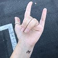 Sign Language I Love You Dragonfly Tattoo