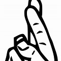 Sign Language Letter R PNG