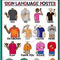 Sign Language Poster Printable